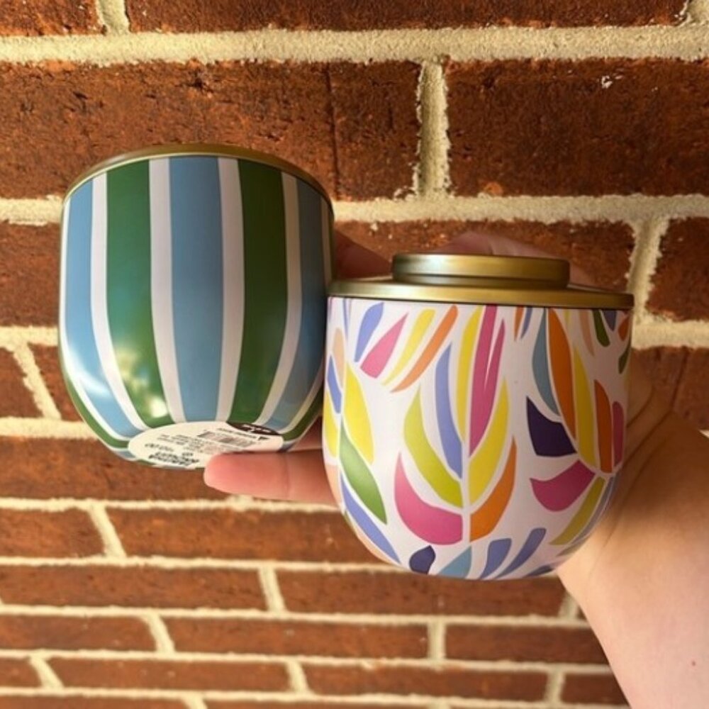 NWT Set of 2 Tabitha Brown 8.5-Ounce Tin Scented Candles